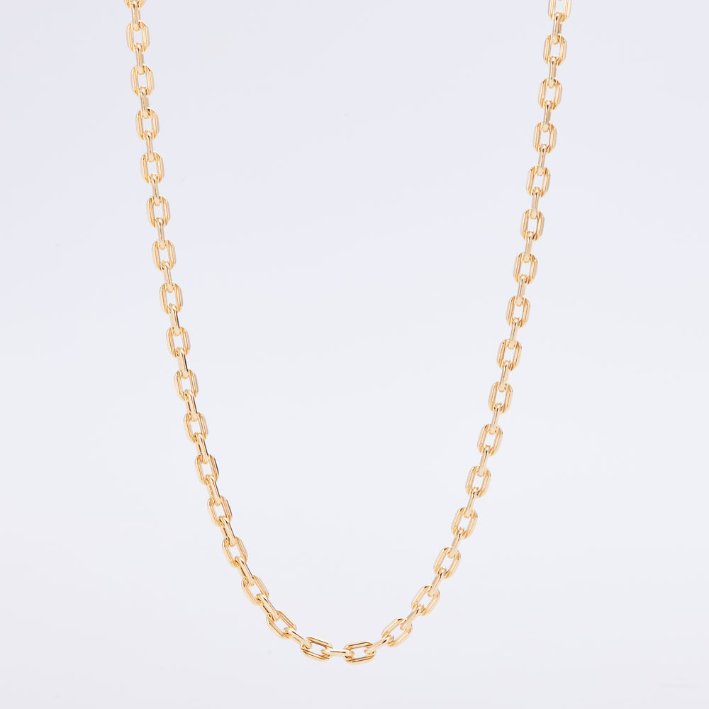 K18YG Circle Doll Chain Necklace 50cm