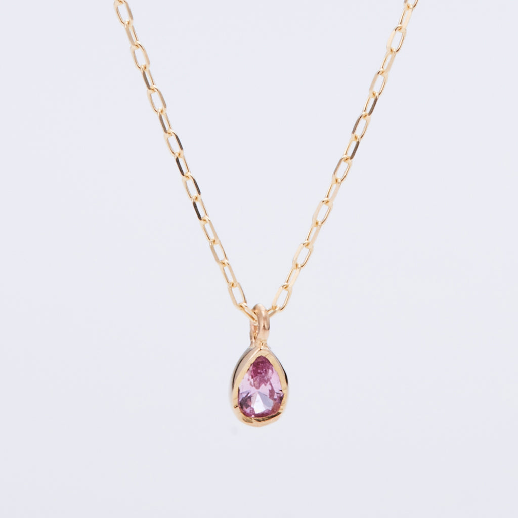 K10YG ローズ ティア ピンクサファイア ネックレス – COLETTE GIFT
