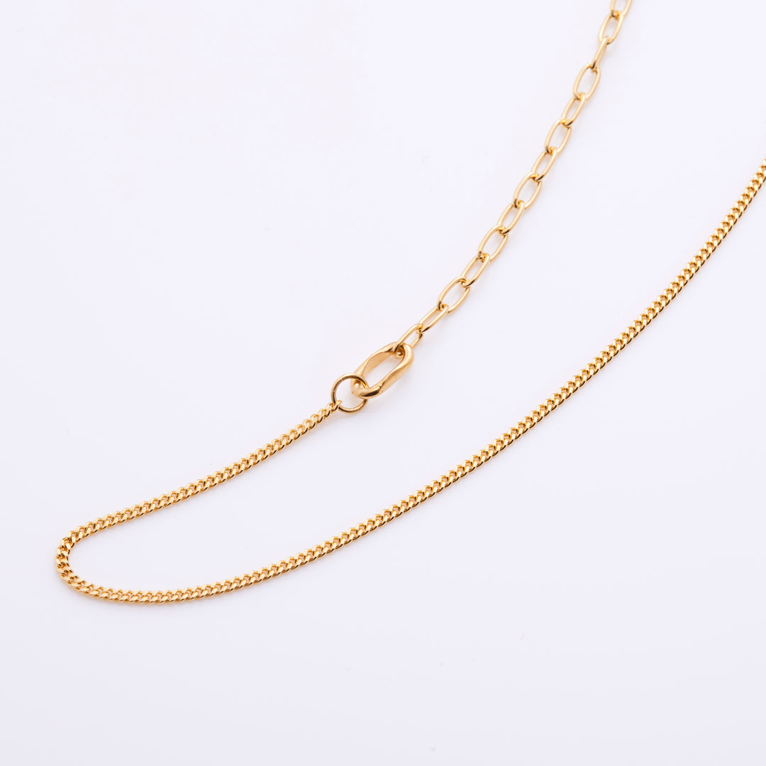 SV コンビチェーン ネックレス ゴールド