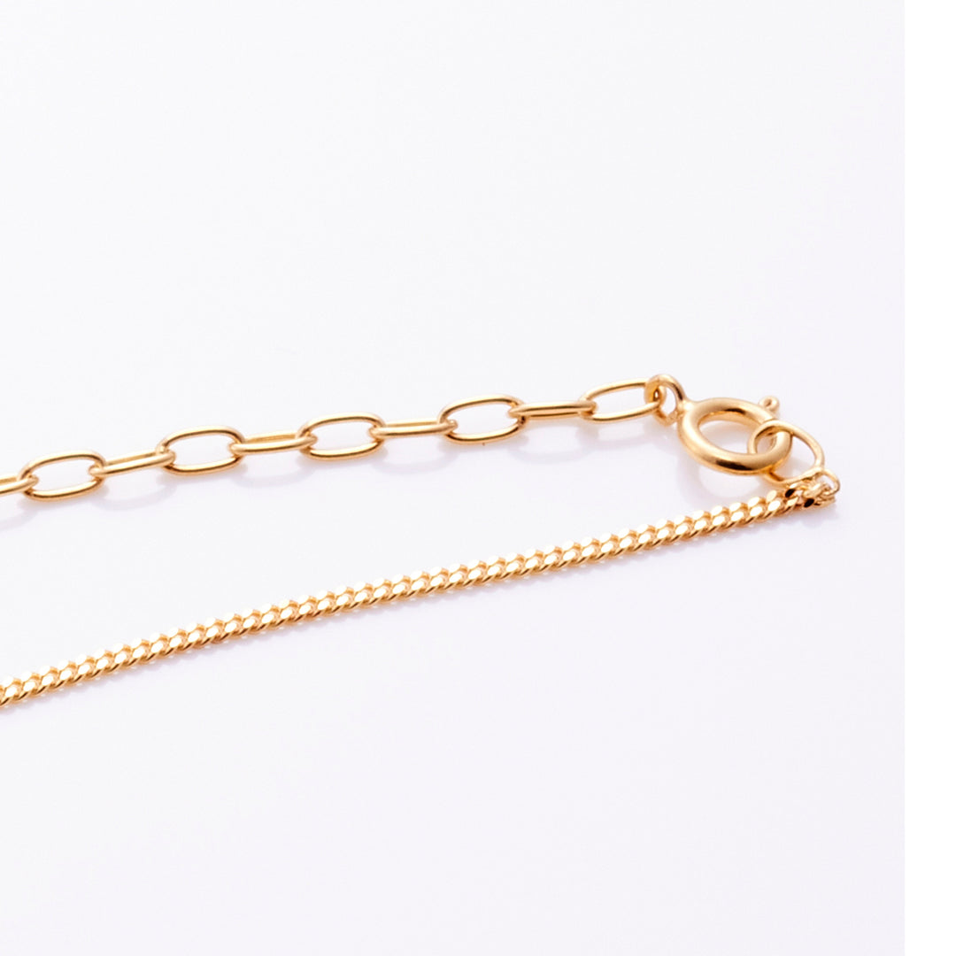 SV コンビチェーン ネックレス ゴールド