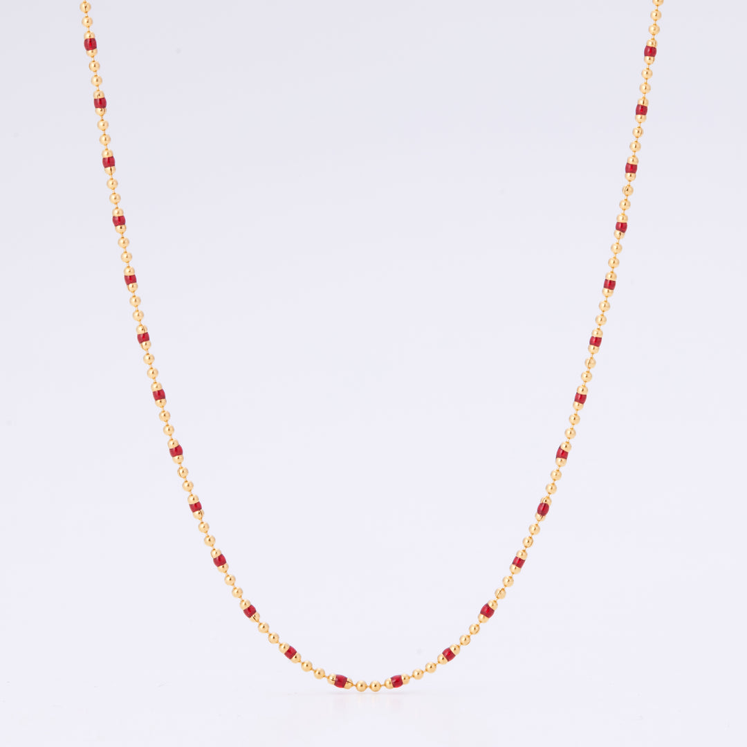 ルミネ ネックレス 1月 ガーネット レッド