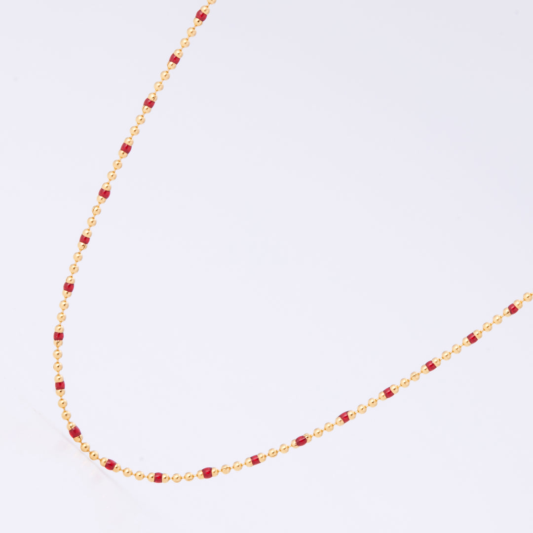 ルミネ ネックレス 1月 ガーネット レッド