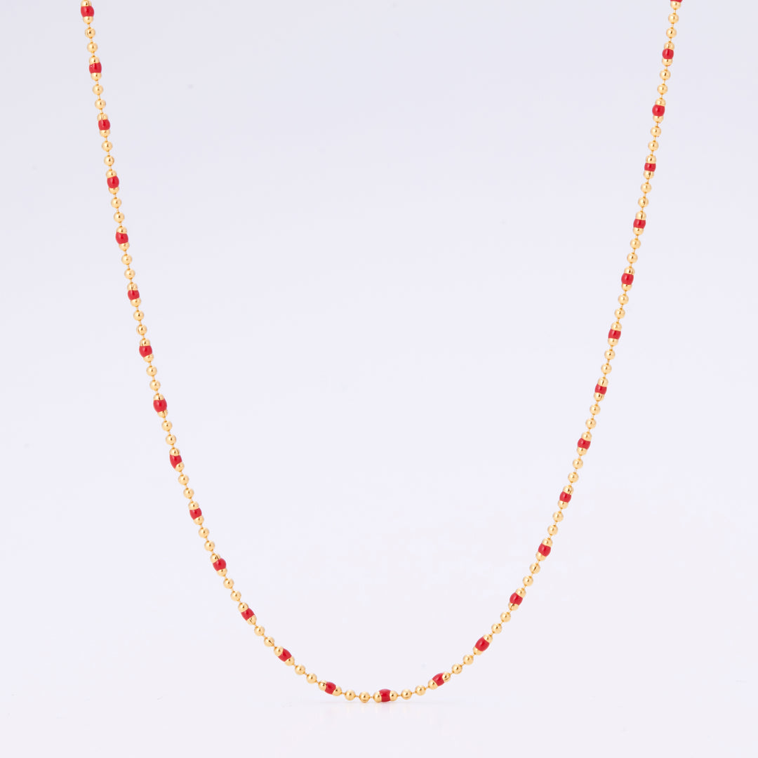 ルミネ ネックレス 7月 レッド