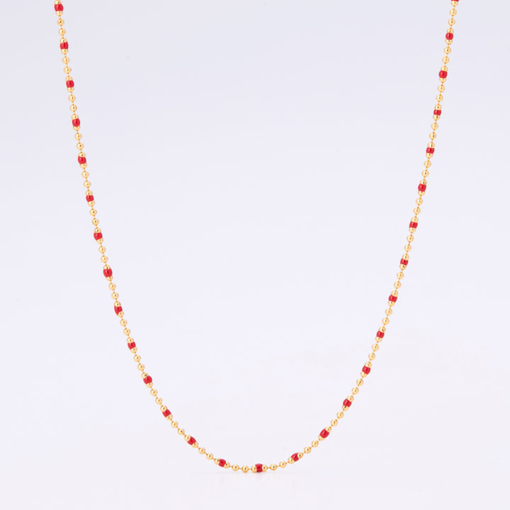 ルミネ ネックレス 7月 レッド