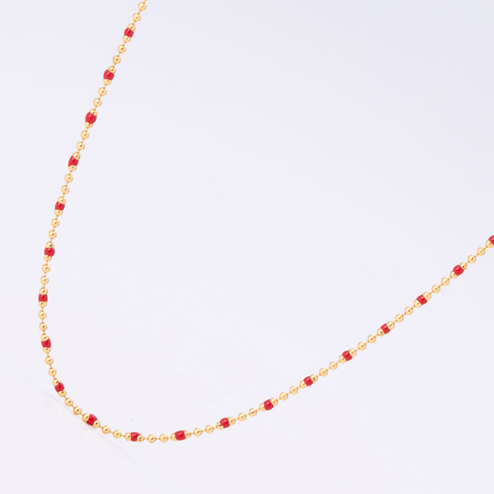 ルミネ ネックレス 7月 レッド