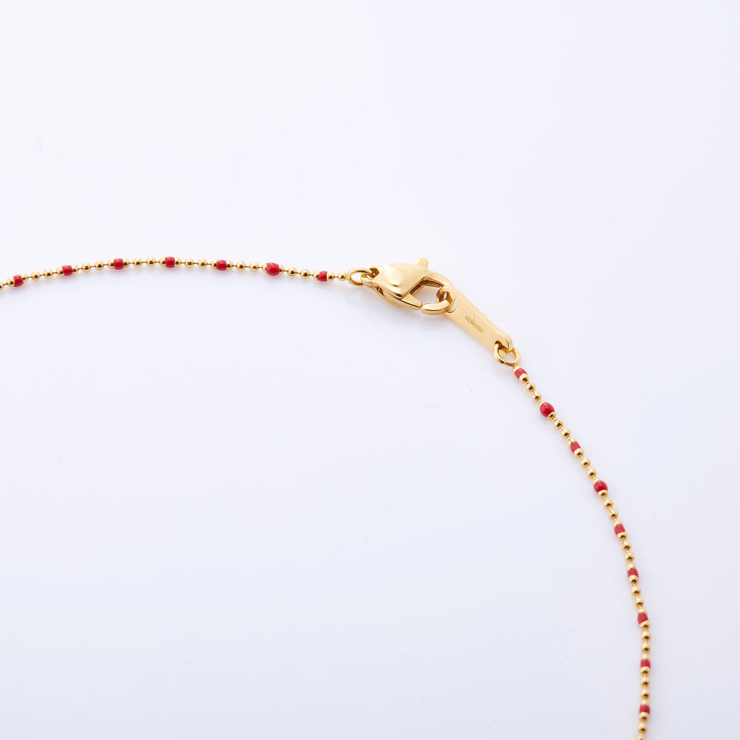 ルミネ ネックレス 7月 レッド