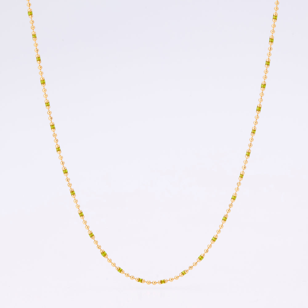 Lumine Necklace August Peridot Green