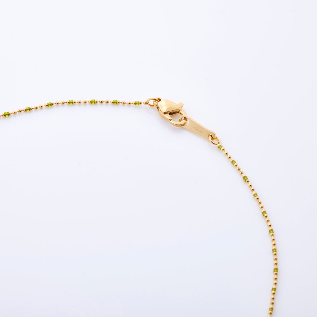 ルミネ ネックレス 8月 ペリドット グリーン