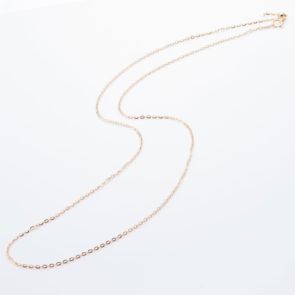 K18YG Cercle Doll Azuki Chain Necklace 45cm