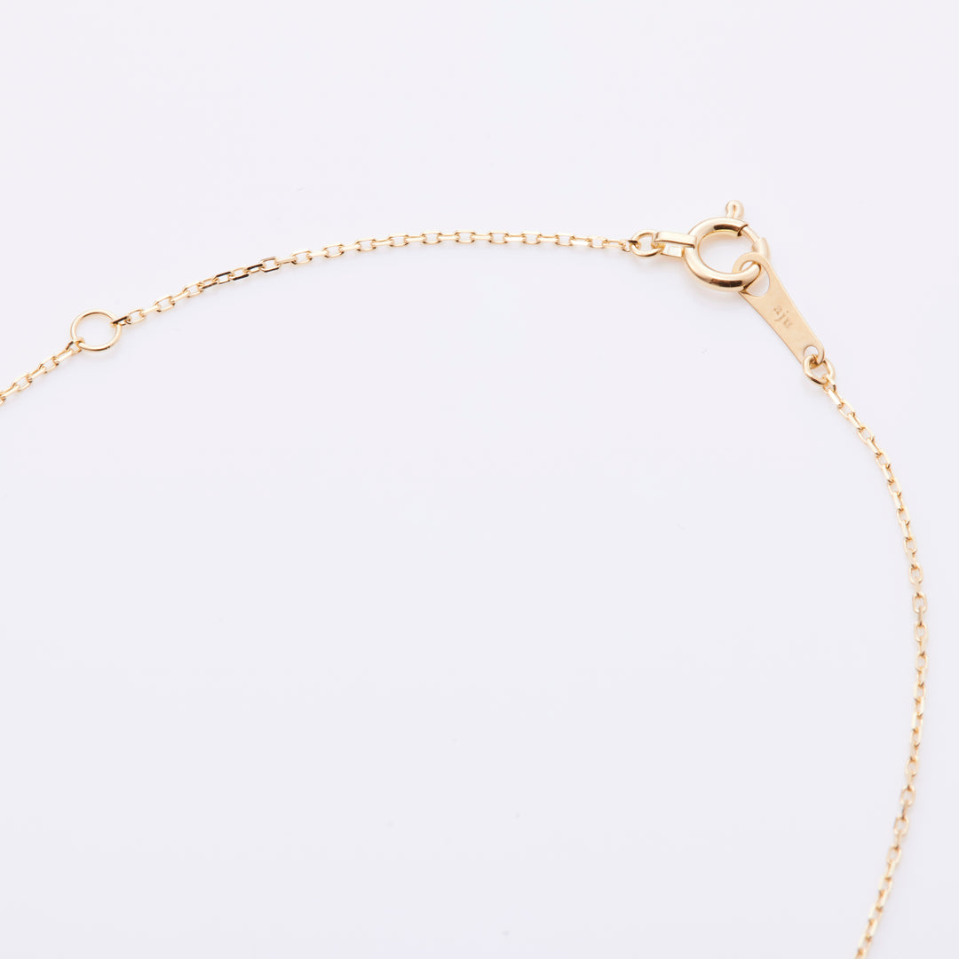 K18YG Aquamarine Pear Shape Cut Necklace