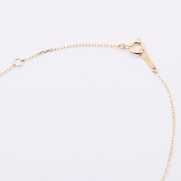 K18YG Aquamarine Pear Shape Cut Necklace
