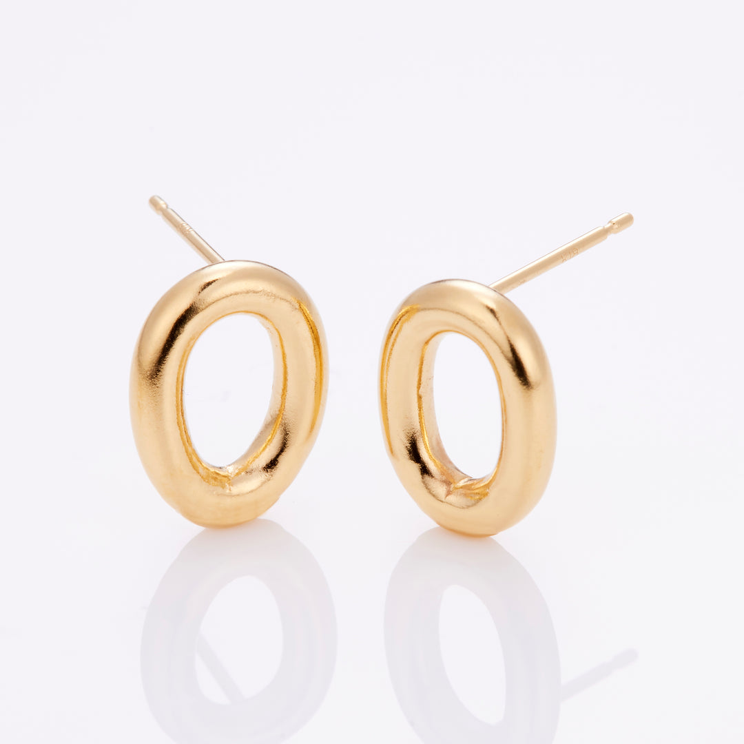 SV×K18YG ドーナツ ポストピアス（ゴールド）