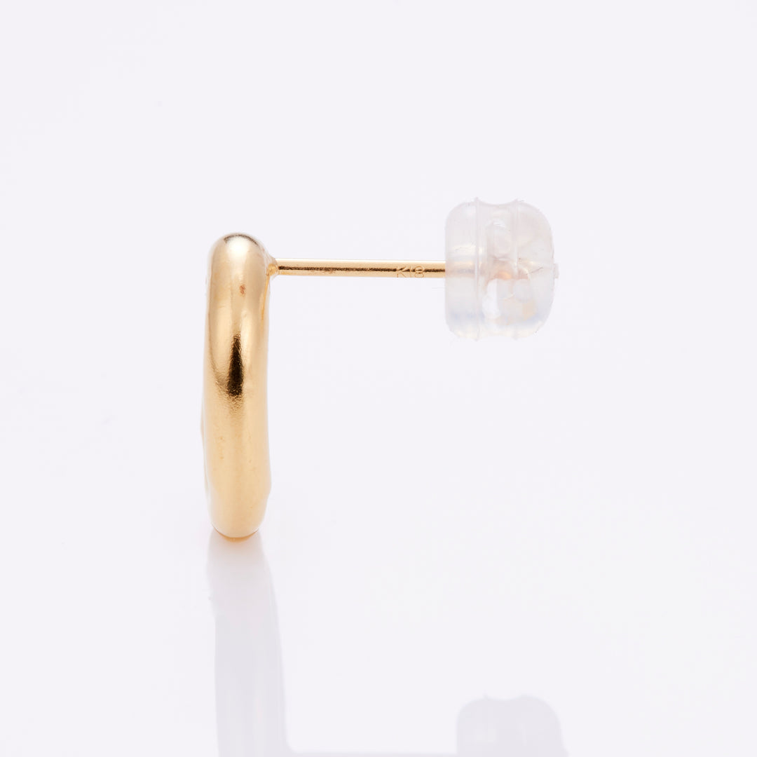 SV×K18YG ドーナツ ポストピアス（ゴールド）