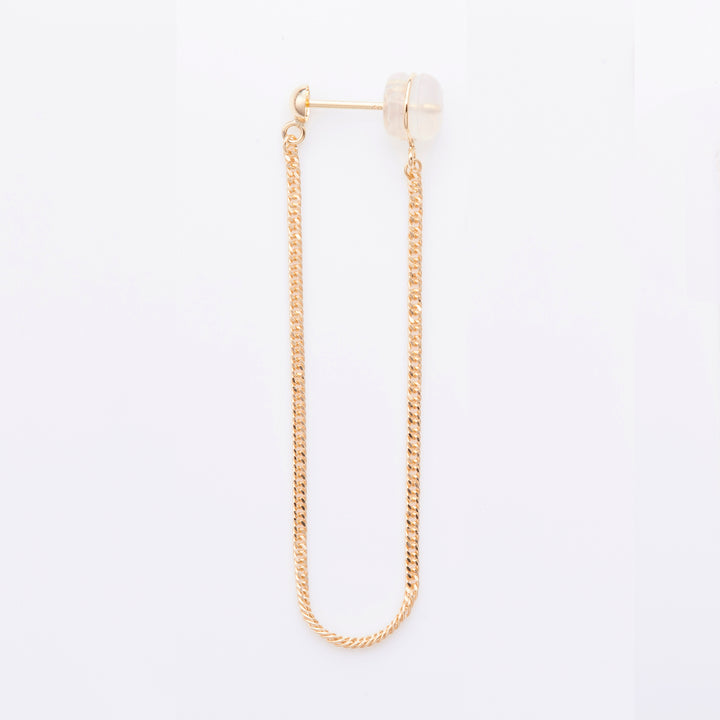 K18YG スイング チェーン ロングピアス（single）