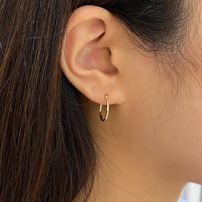 K10YG クロエフープピアス（M） – COLETTE GIFT