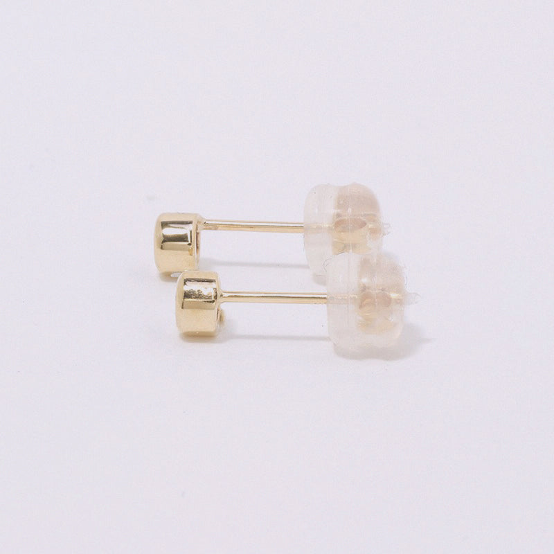 【8月 誕生石】K10YG 1粒 誕生石ピアス ペリドット