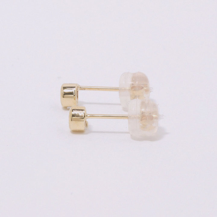 【8月 誕生石】K10YG 1粒 誕生石ピアス ペリドット