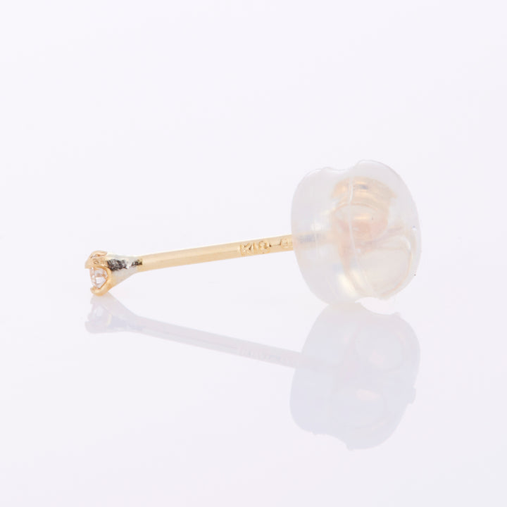 K18YG プチ1粒ダイヤ ポストピアス (0.02ct)