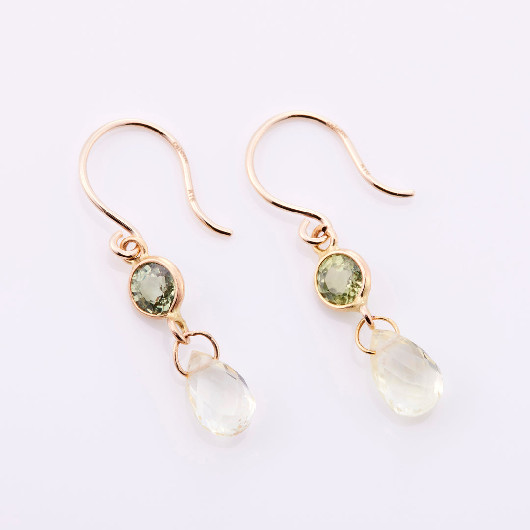 K10YG プレシャスサファイア RD×PS ピアス