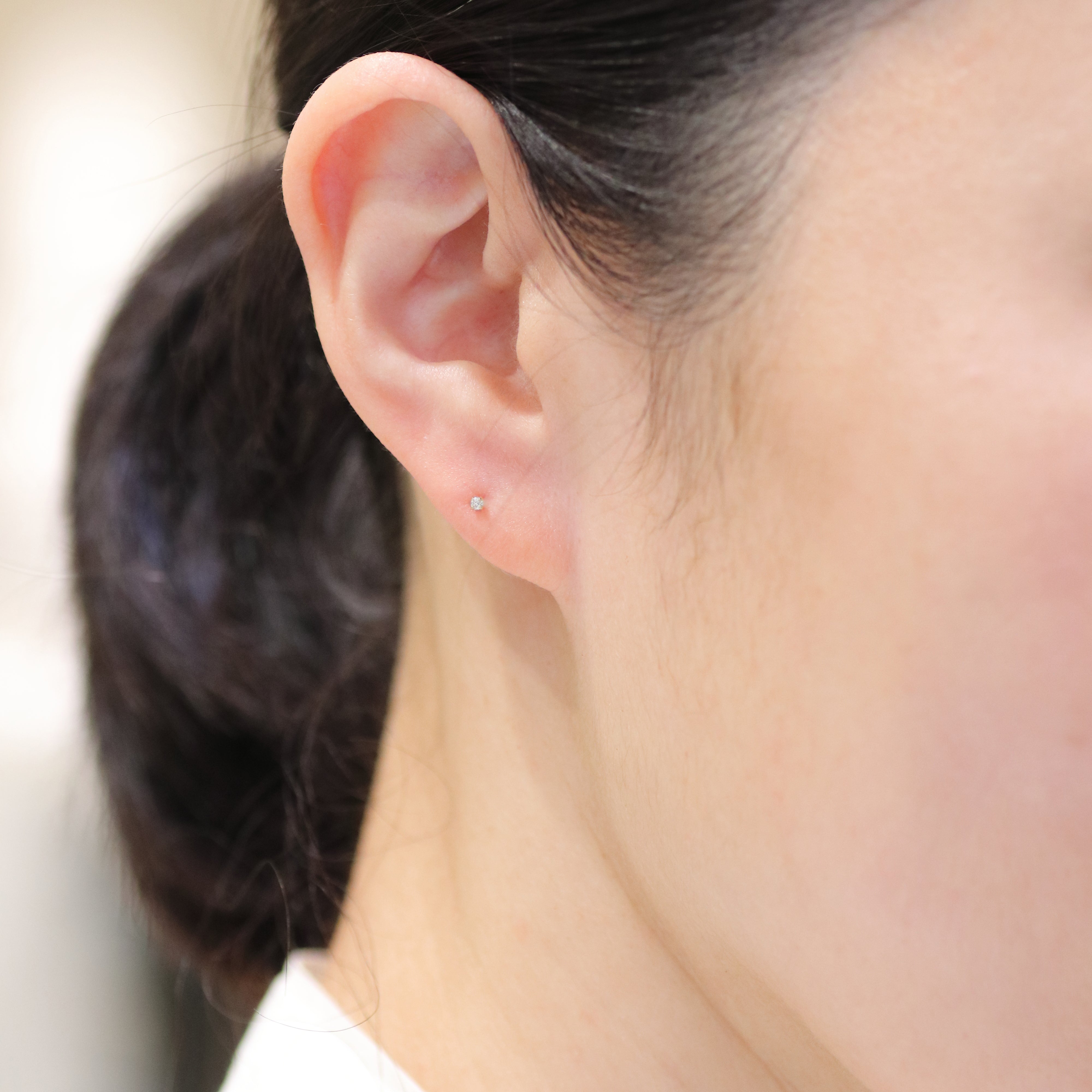 K18YG プチ1粒ダイヤ ポストピアス (0.02ct) – COLETTE GIFT