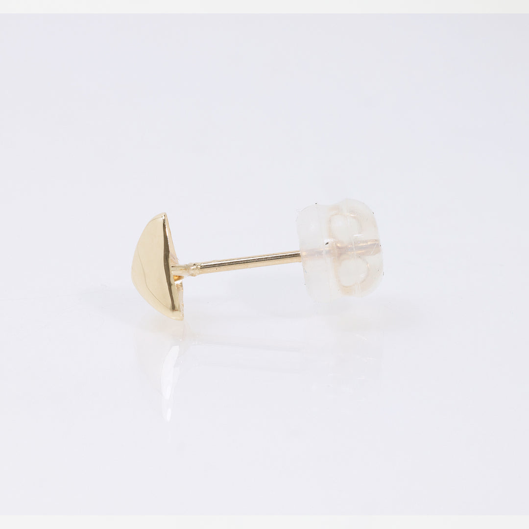 K10YG トライアングル ポスト ピアス 5mm