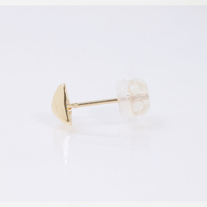 K10YG トライアングル ポスト ピアス 5mm