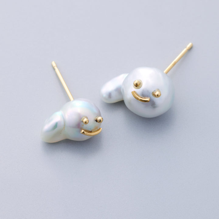 K18YG アコヤパール ファントム ピアス