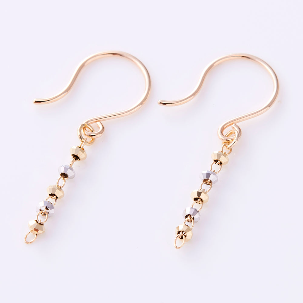 K10YG Dots Earrings YG×WG