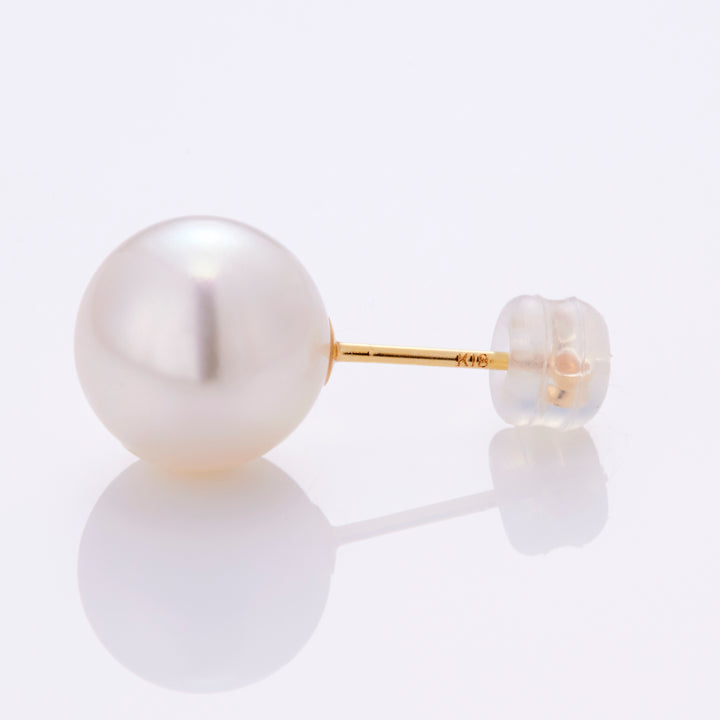 K18YG 1粒 アコヤパール ポストピアス