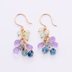 K10YG Wistaria earrings