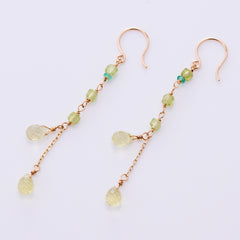 K10YG green garden ロング ピアス