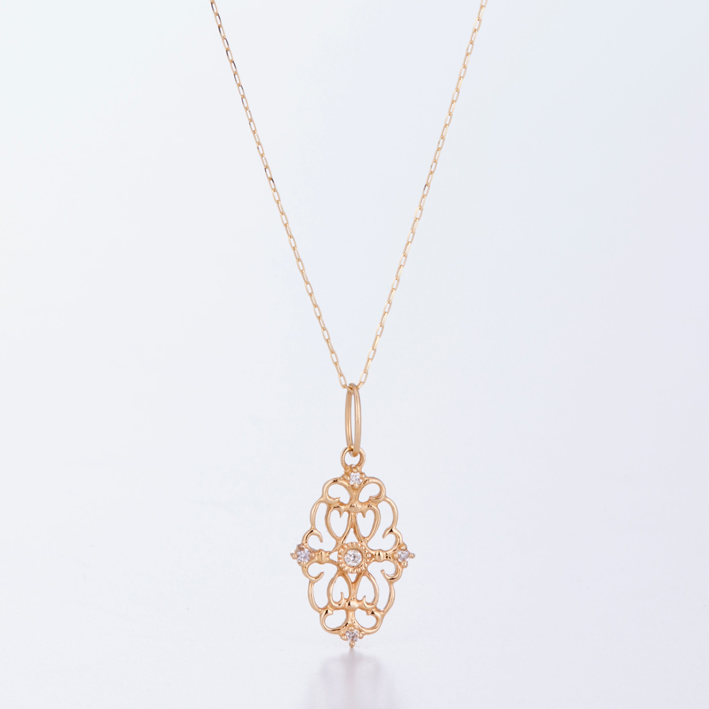 K10YG ダイヤ スカシモチーフ ペンダントトップ – COLETTE GIFT