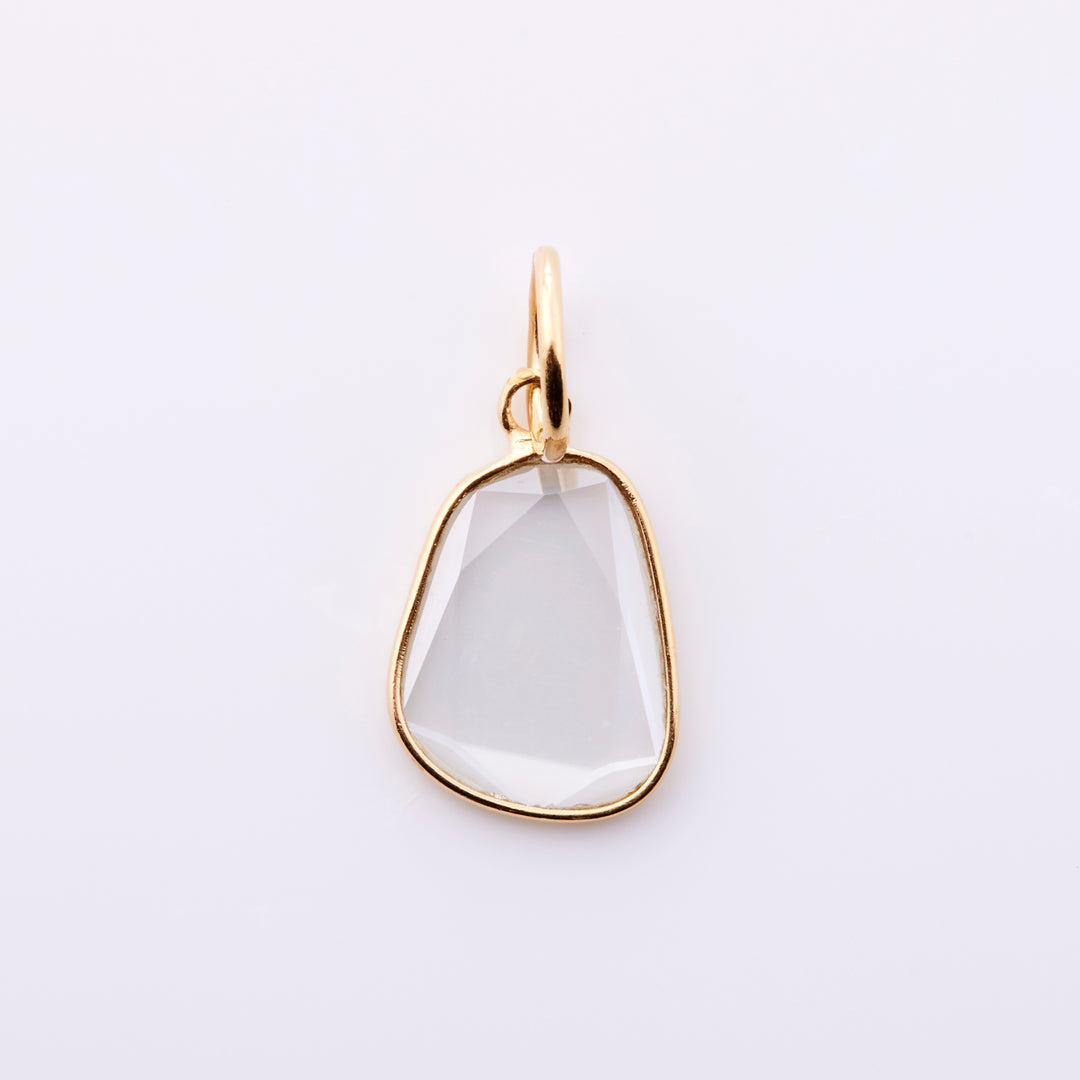 シルバー925/K18ゴールドコーティング モアッサナイト ペンダントトップ