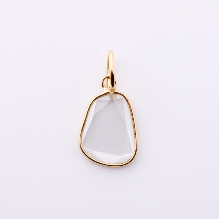 シルバー925/K18ゴールドコーティング モアッサナイト ペンダントトップ