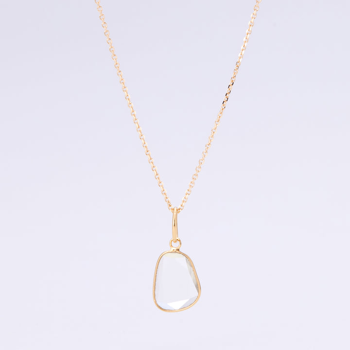 シルバー925/K18ゴールドコーティング モアッサナイト ペンダントトップ