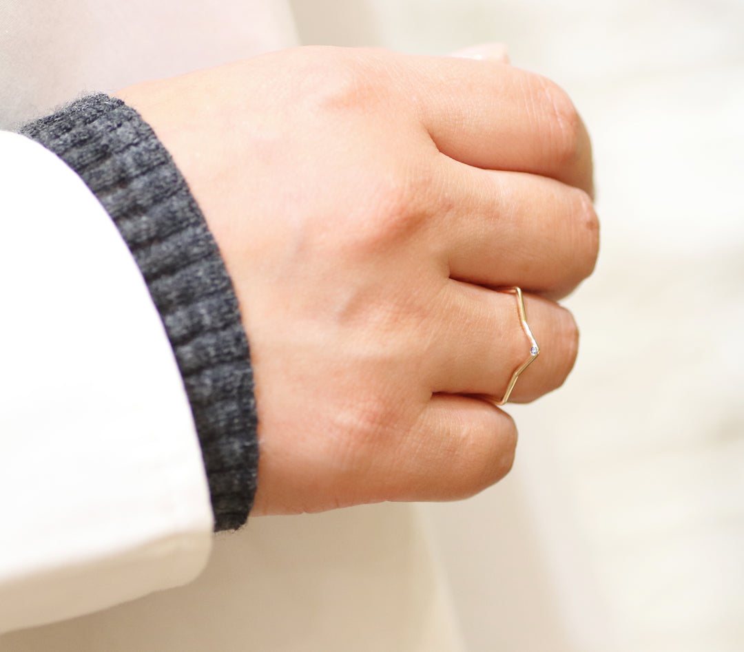 K10YG 星に願いを 誕生石 ペンダントトップ ダイヤ【オーダーメイド商品】