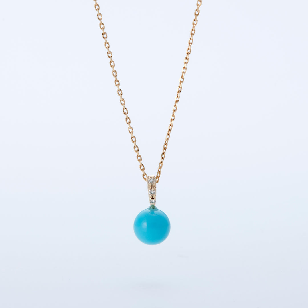 K10YG ターコイズ  イザベル ペンダントトップ