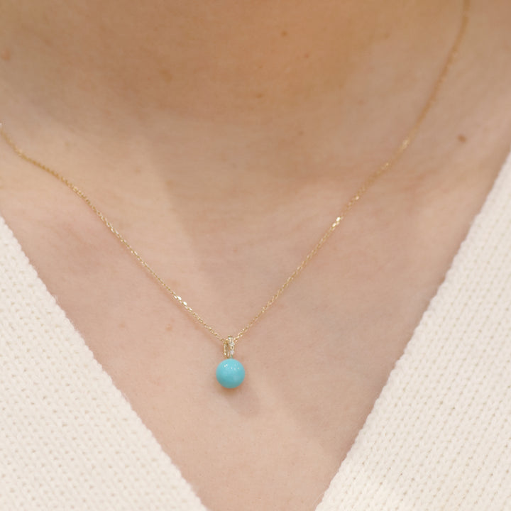 K10YG ターコイズ  イザベル ペンダントトップ