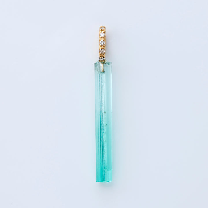 K18YG エメラルド バー イザベル ペンダントトップ