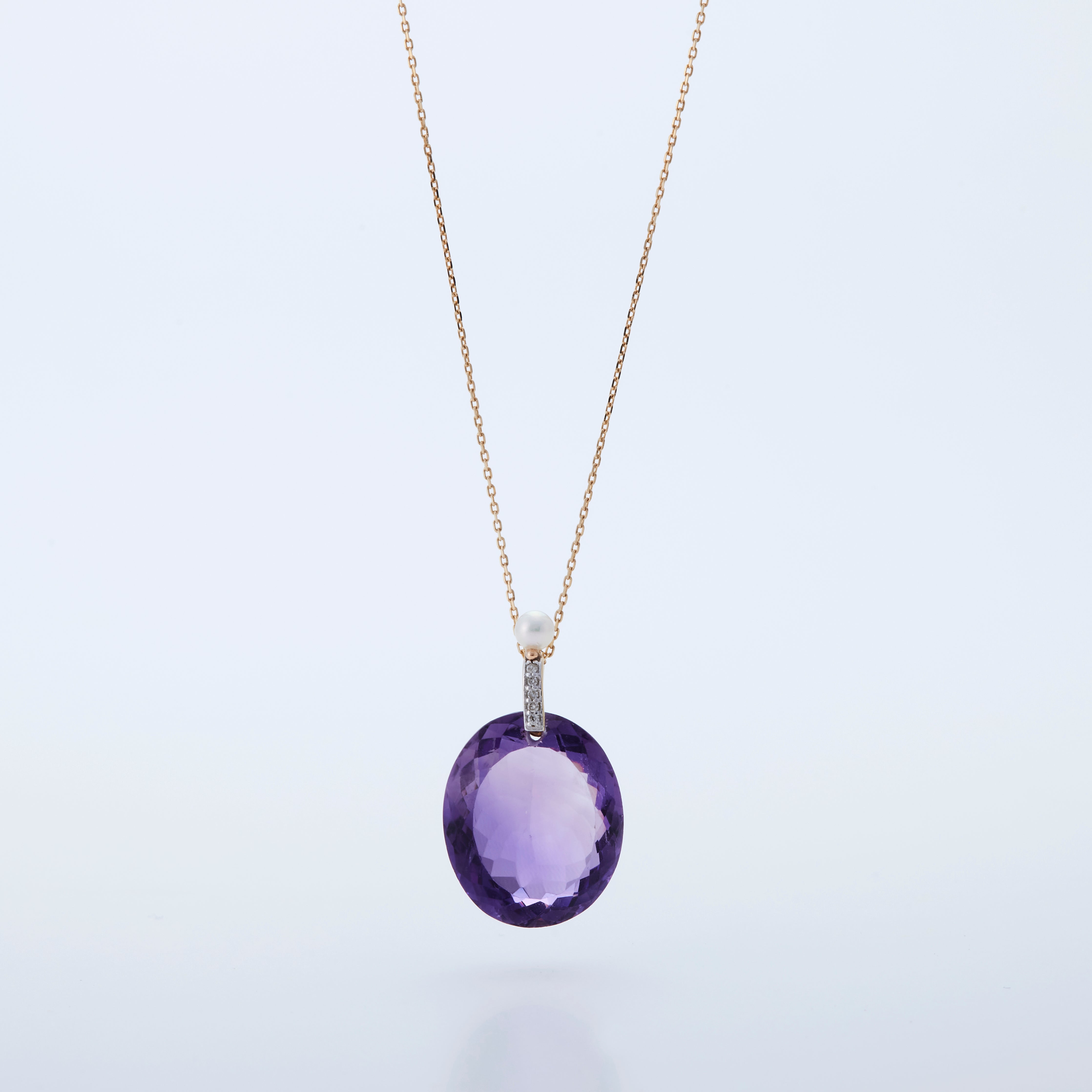 k18YG アメジスト　ペンダントトップ K18YG アメジスト パール ペンダントトップ – COLETTE GIFT