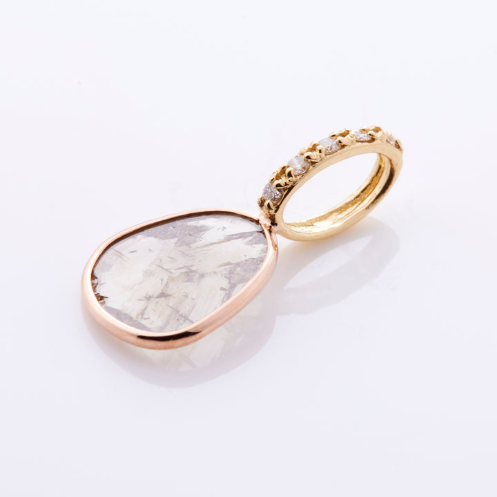 K18YG×PG オーガニックダイヤ ペンダントトップ