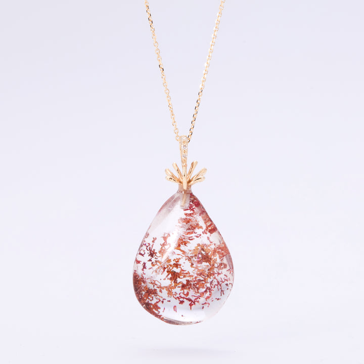 K10YG ガーデンクォーツ ペンダントトップ