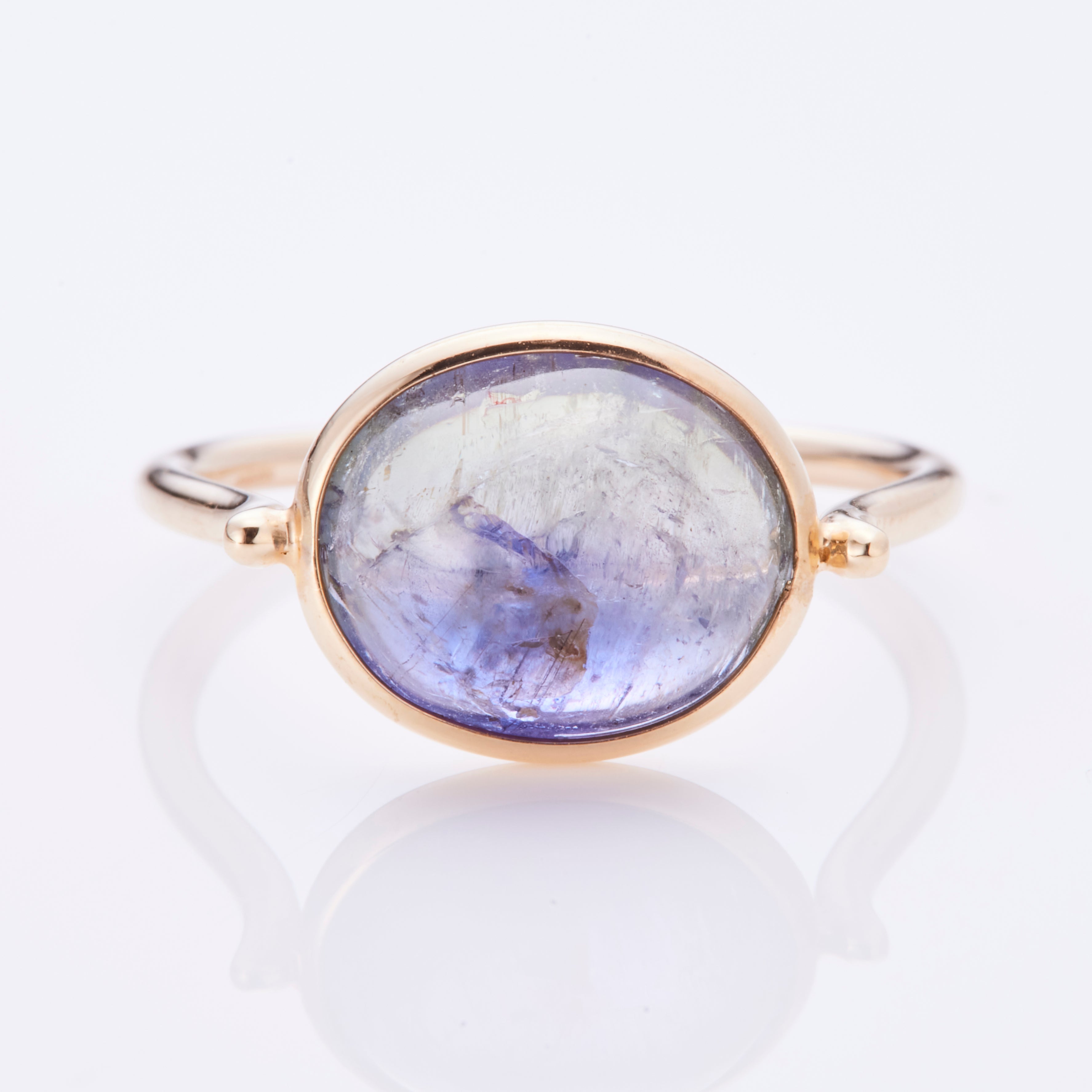 ま*マ様 K10YG タンザナイト　リング K10YG (イエローゴールド) タンザナイト 一粒石 シンプル リング