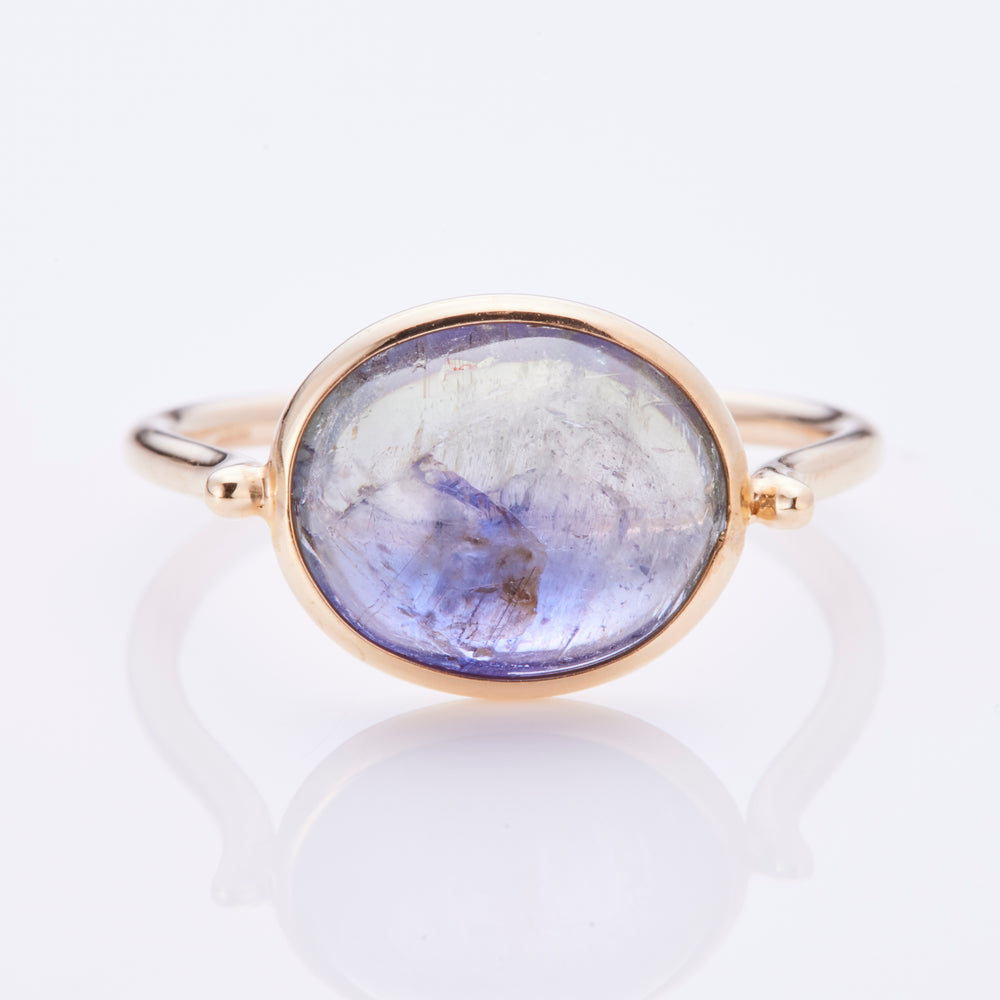 K10YG Bicolor Tanzanite Ring