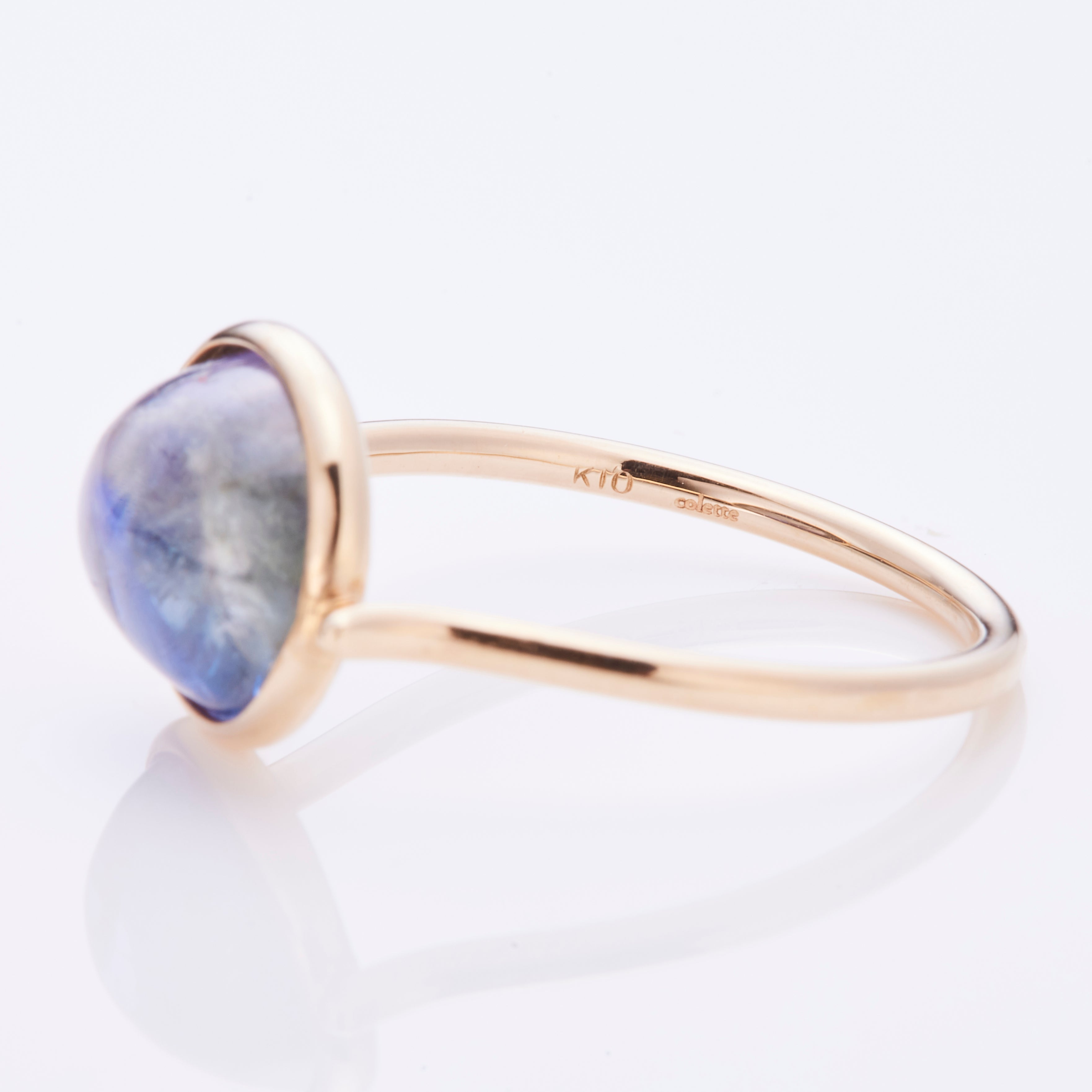 K10WG タンザナイト　リング eden]K10 カボション タンザナイト リング｜ARTIDA OUD（アル