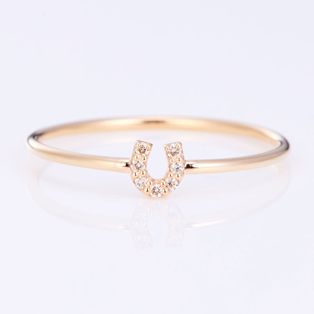 【Winter Limited】ホースシュー ダイヤ リング