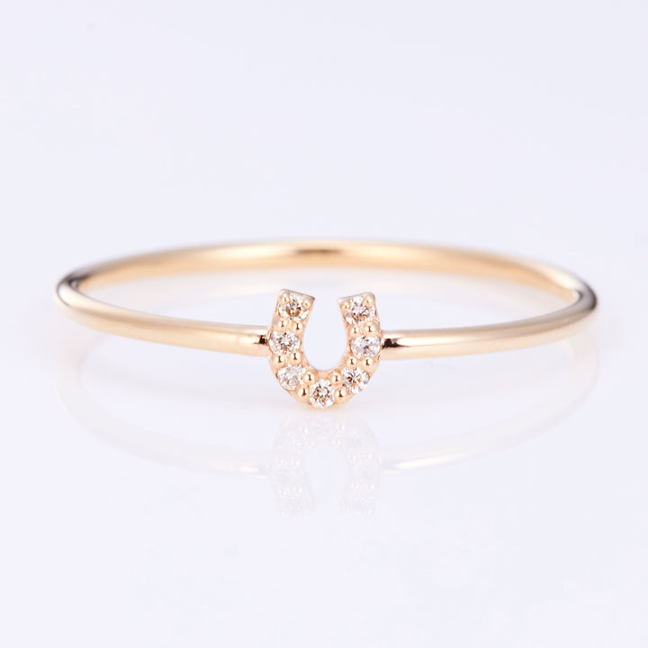 【Winter Limited】ホースシュー ダイヤ リング