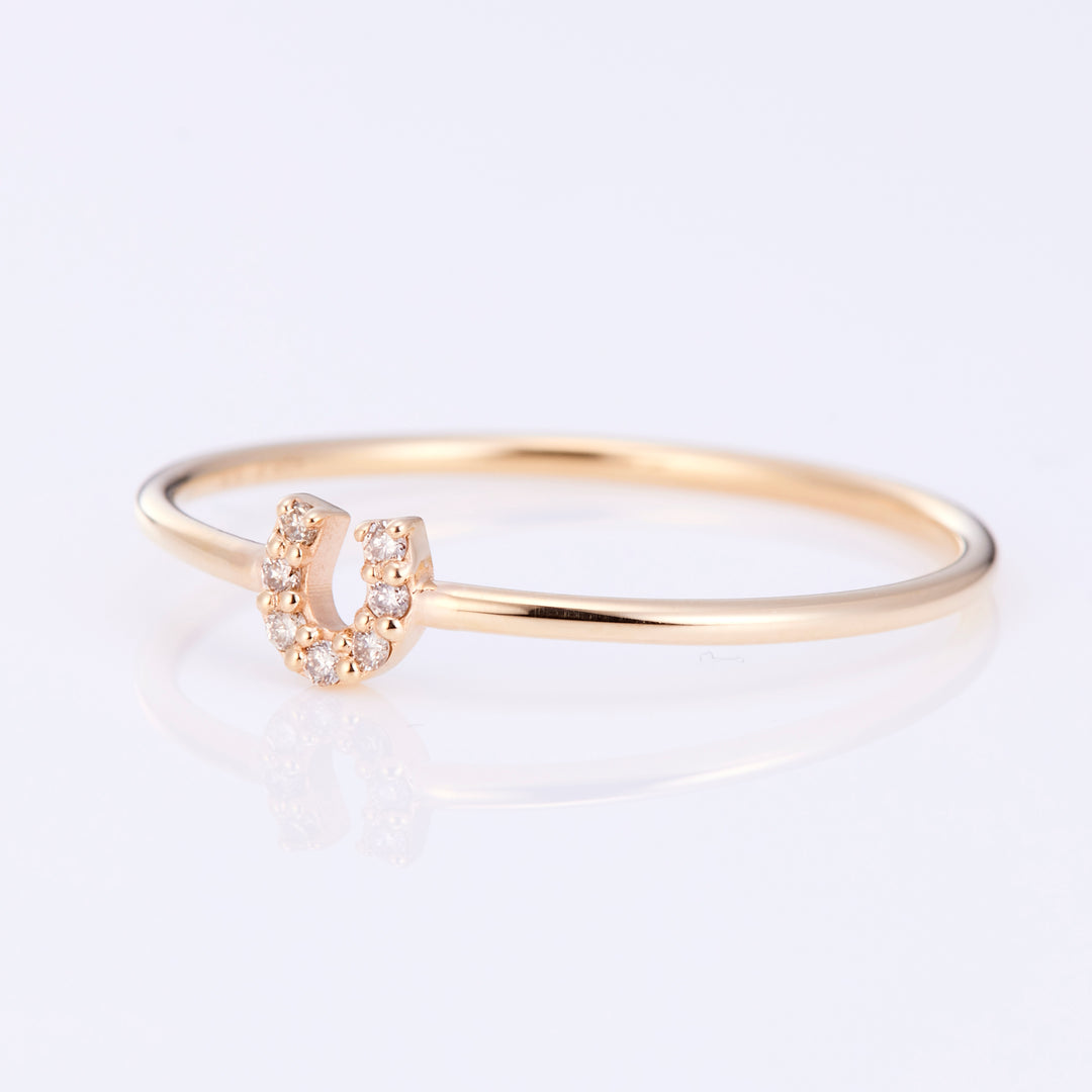 【Winter Limited】ホースシュー ダイヤ リング