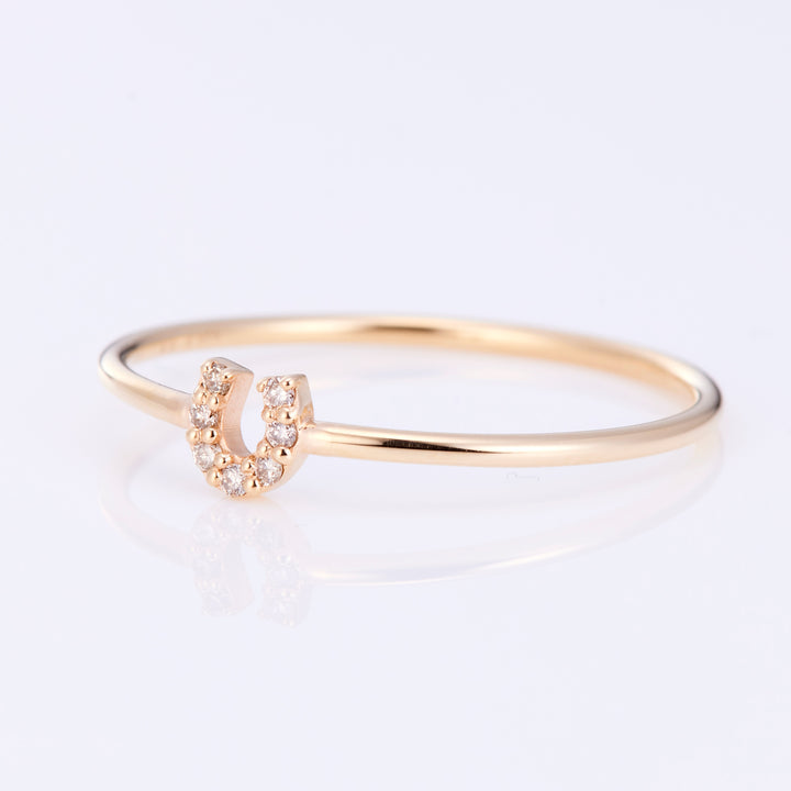 【Winter Limited】ホースシュー ダイヤ リング