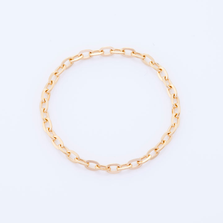 K18YG セルクル ドール Aチェーン リング